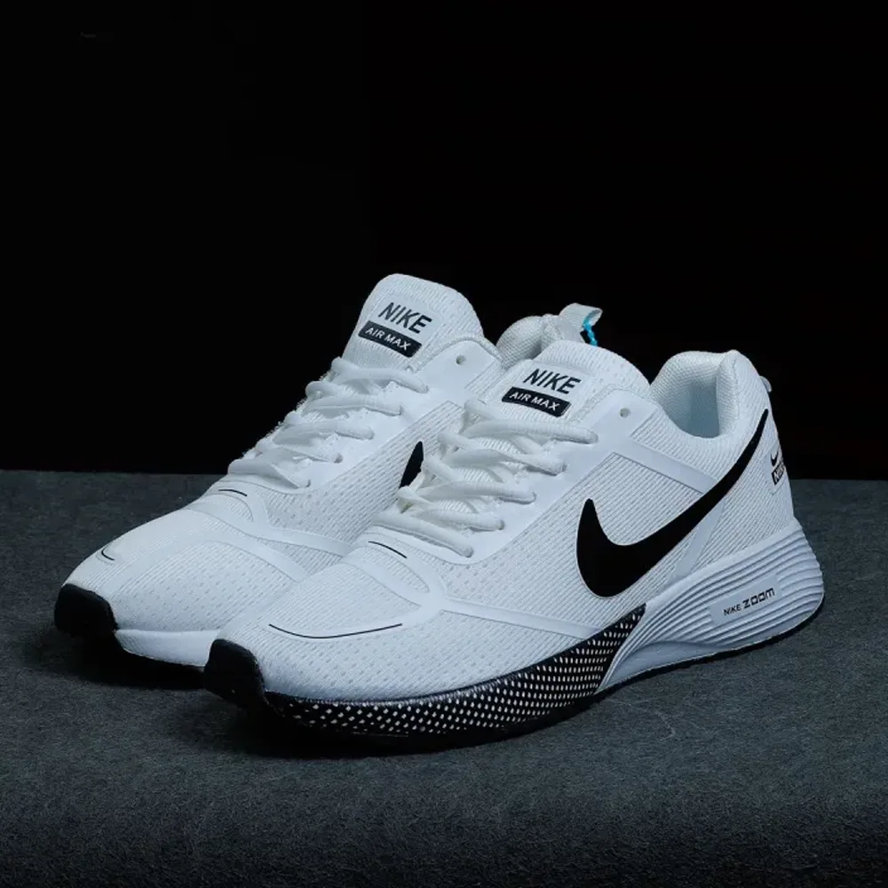 Nike Zoom Sneakers Sports Shoe For Men-White